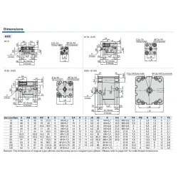 Siłownik pneumatyczny ISO21287 25x50mm tłoczysko gwint wewnętrzny z magnesem